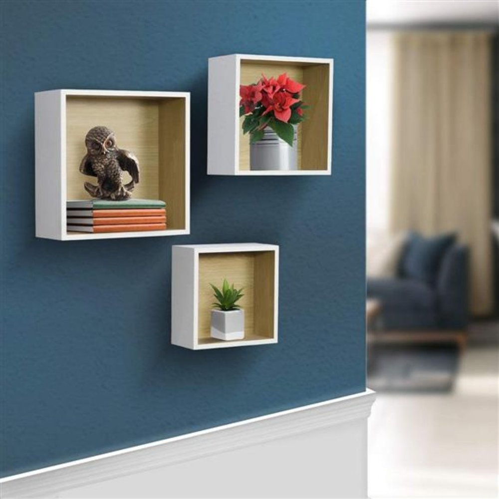 Sorbus® Floating Shelf Square Cube Set — Wall Mounted Shelves, Decorative Hangin - Picture 2 of 5